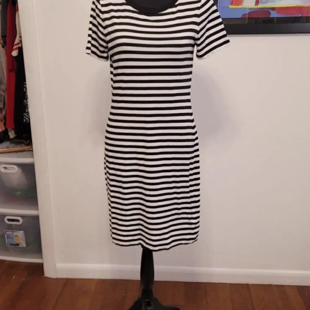 Michael Kors T-Shirt Stirped Dress